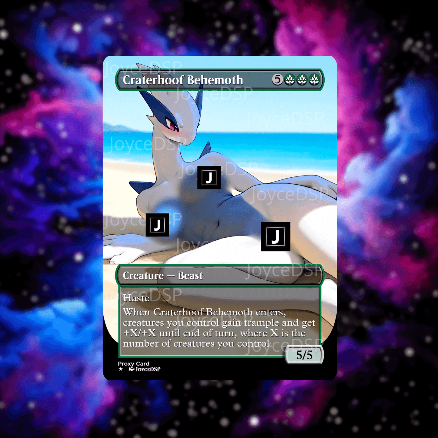 Craterhoof Behemoth Proxy Card - High-Quality MTG Proxies