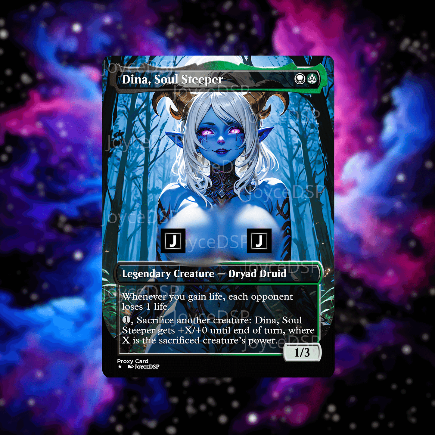 Dina, Soul Steeper Proxy Card - High-Quality MTG Proxies - Joyce Proxy
