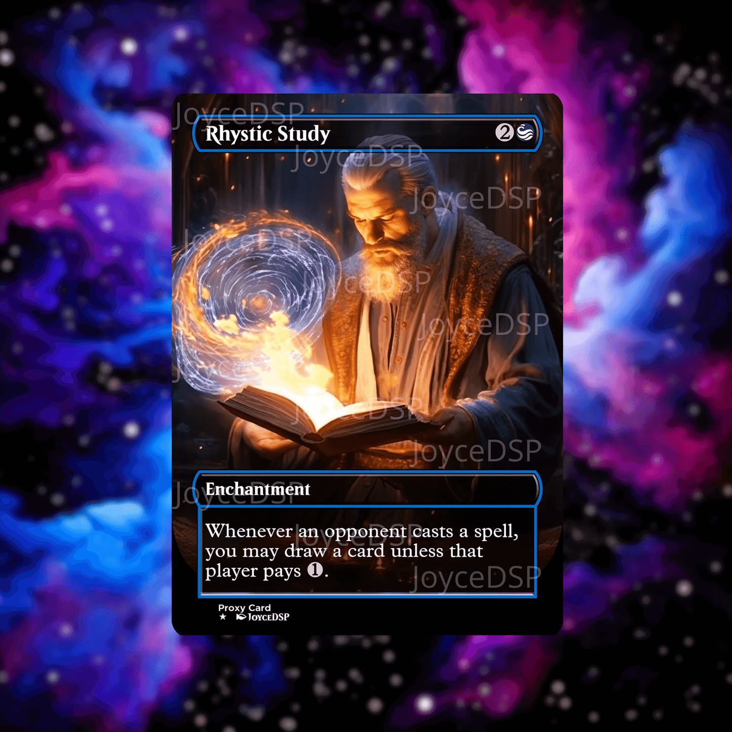 Rhystic Study Proxy Card - High-Quality MTG Proxies