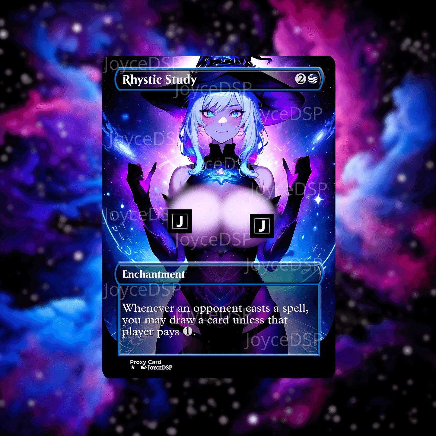 Rhystic Study Proxy Card - High-Quality MTG Proxies