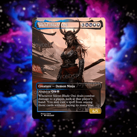 Silent-Blade Oni Proxy Card - High-Quality MTG Proxies