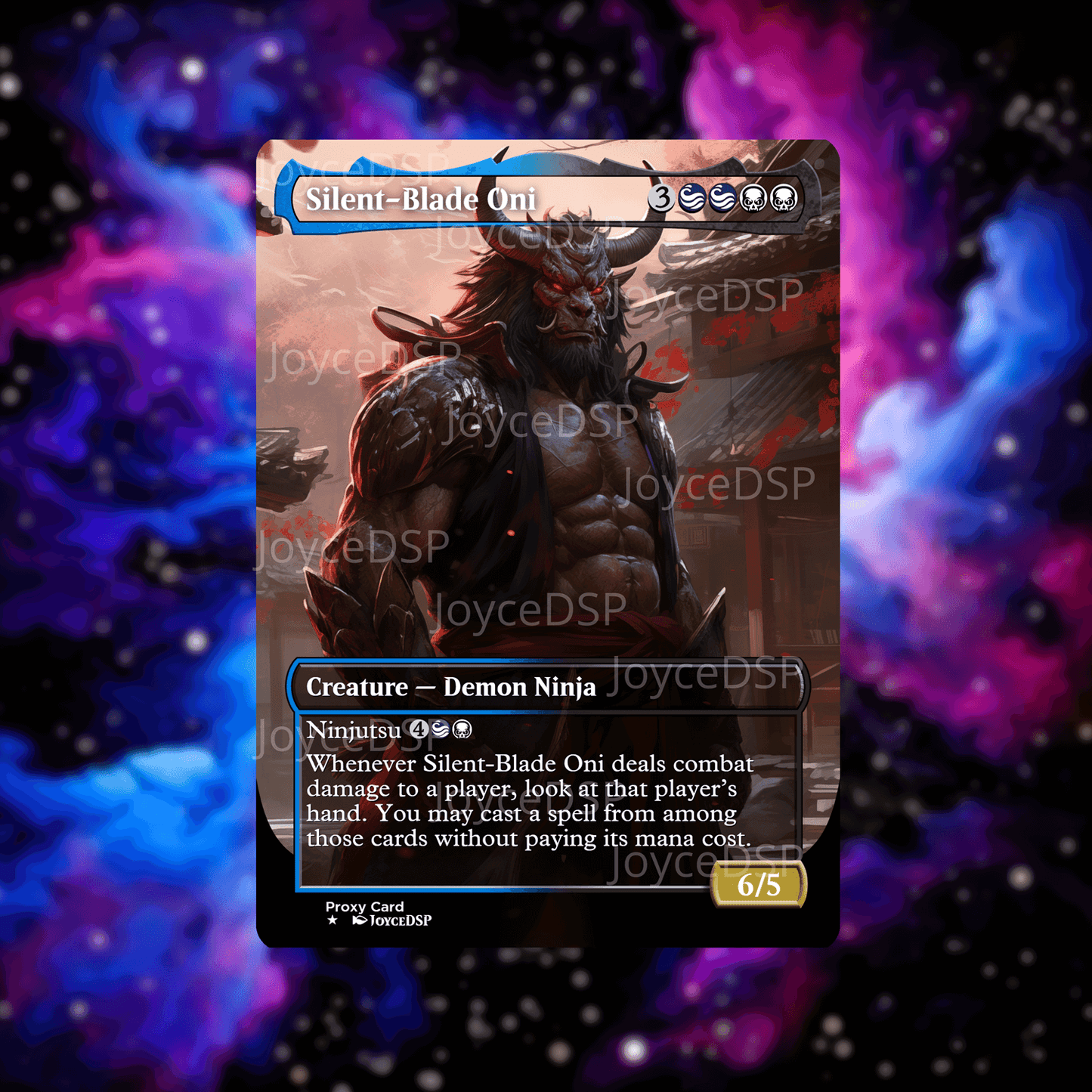 Silent-Blade Oni Proxy Card - High-Quality MTG Proxies