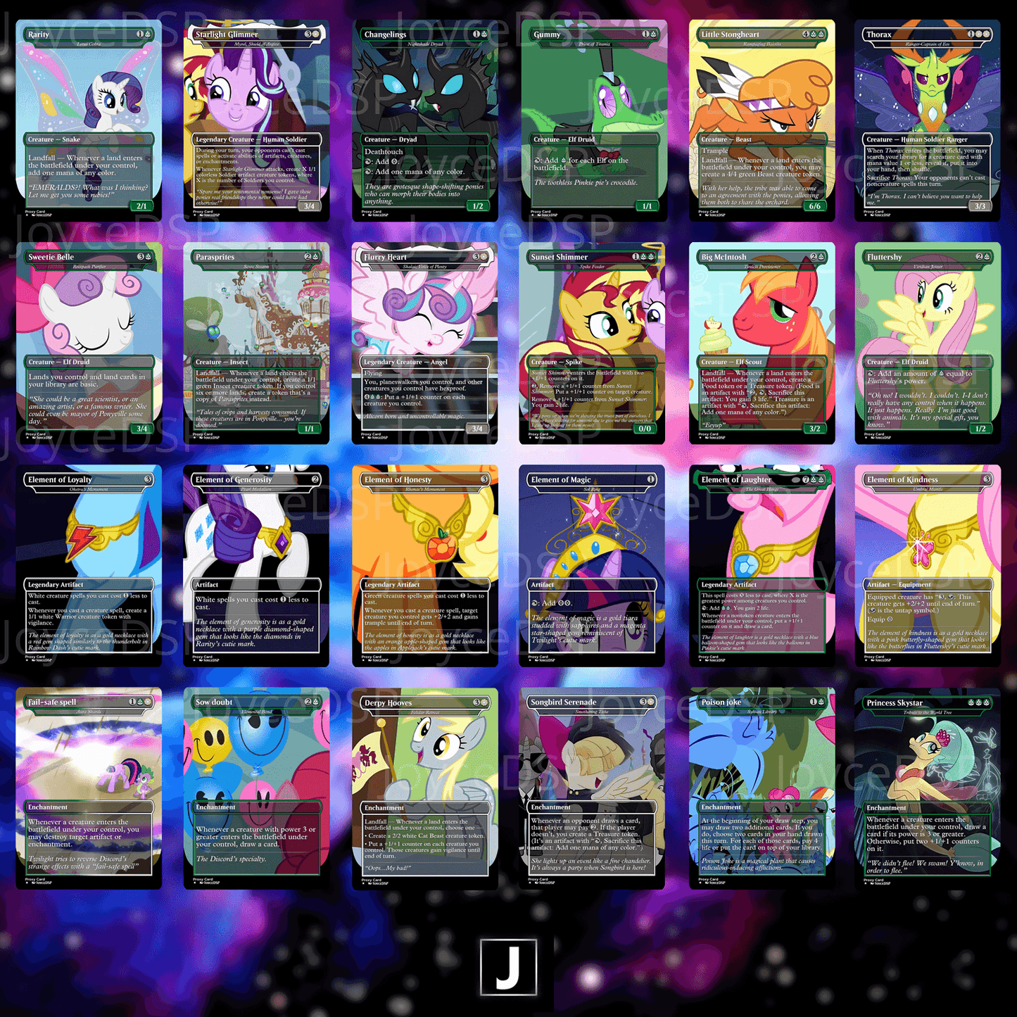 My Little Pony Proxy Deck - High-Quality MTG Proxies - Joyce Proxy