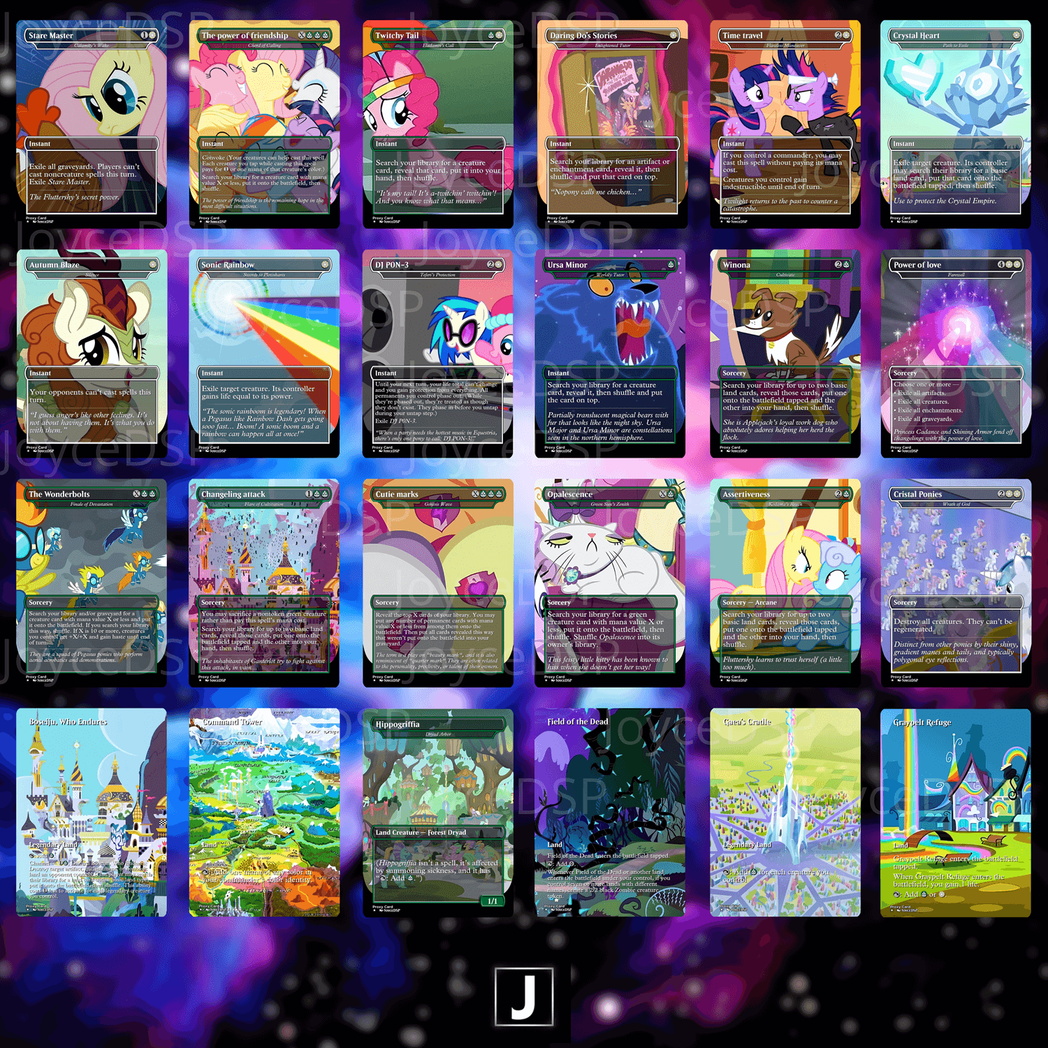 My Little Pony Proxy Deck - High-Quality MTG Proxies - Joyce Proxy